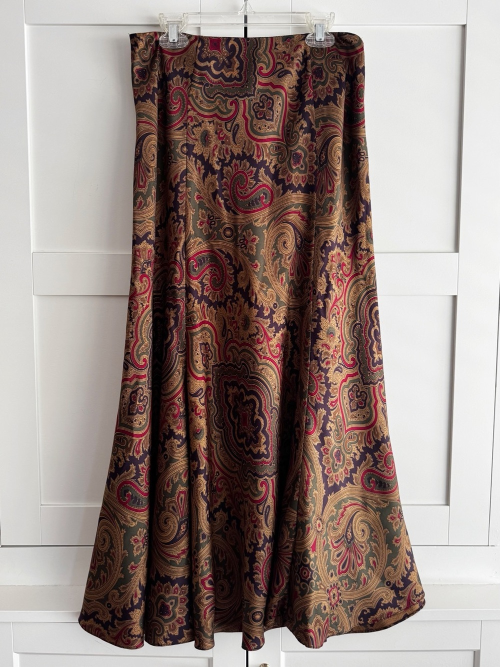 LAUREN Ralph Lauren Silk Paisley Print Skirt